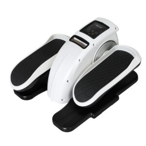 Everfit under desk exercise bike with LCD monitor, remote control, and compact ergonomic design