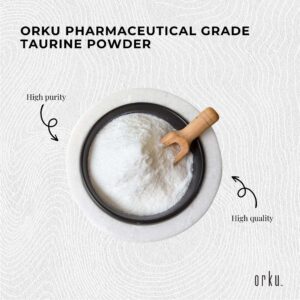 Orku Taurine Amino Acid Supplement – Pure Food-Grade L-Taurine Powder (Unflavoured) - Image 4