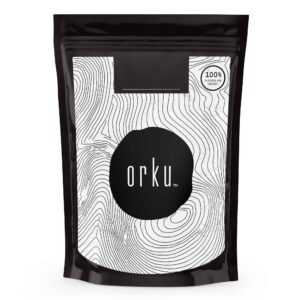 Orku l-citrulline powder in resealable pouch, food-grade and unflavoured for clean pre-workout support