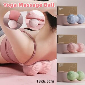 Grey peanut massage ball made of TPE for foot and muscle relaxation