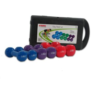 10kg Dumbbell Set with Rack