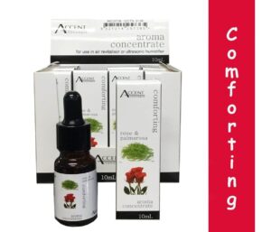 Accent Wellness comforting aroma oil 12 pack with Rose & Palmarosa scent for humidifiers