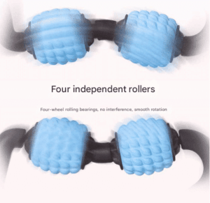 Leg Massage Recovery Kit – Complete Foam Roller & Resistance Band Set (Black, Set of 2) - Image 2
