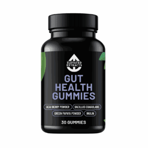 Elevated Extracts gut health gummies bottle