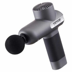 VEVOR deep tissue massage gun with 6 heads and 5 speed levels