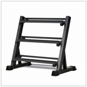 3-tier dumbbell holder rack multilevel home gym weight storage