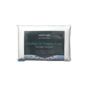 Mediflow water pillow with cooling gel memory foam, adjustable support, 44 × 66 cm
