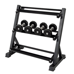 hex dumbbell rack 3 tier heavy duty home gym storage