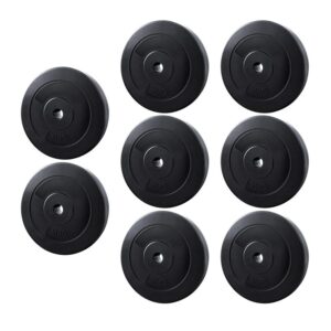 everfit standard weight plates set 80kg home gym