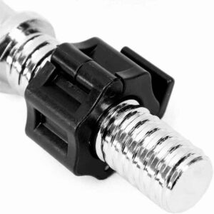 25mm barbell spring clip collar securely locking weight plates onto a standard barbell for safe strength training
