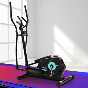 Elliptical trainer with adjustable magnetic resistance for low-impact cardio workouts at home