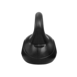 Bottom view of a 16kg kettlebell showing the flat stable base designed for safe storage, balanced positioning and strength training workouts
