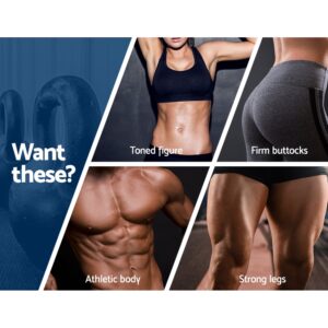 Fitness goals supported by kettlebell training including core strength, athletic conditioning, lower body development and full body functional fitness