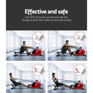 Everfit magnetic rowing machine providing a full body low-impact workout that engages major muscle groups while reducing stress on joints