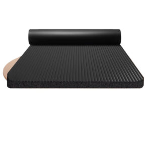 Gym mat with 20mm cushioning and extra-large 200cm x 90cm design for home workouts and floor exercises