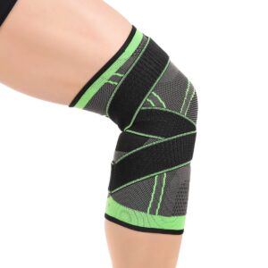 breathable adjustable knee support sleeve with compression fit for sport and recovery