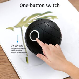 Rechargeable massage ball featuring simple one-button operation for convenient muscle recovery, vibration therapy and myofascial release at home, gym or travel use