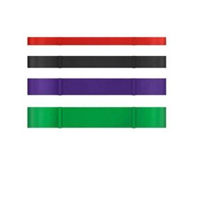 Natural latex resistance loop band designed for strength training, stretching, mobility exercises, assisted pull ups and home workouts