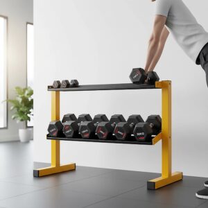 Randy Travis Machinery 2 Tier Dumbbell Storage Rack - Image 8