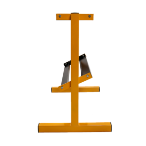 Two tier free weight rack designed to keep dumbbells organised and easily accessible during workouts