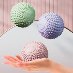 Set of textured spiky massage balls in multiple colours designed for muscle recovery, trigger point therapy, fascia release and mobility training