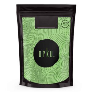 Organic barley grass powder green superfood made from Hordeum vulgare leaves for smoothies and daily wellness routines