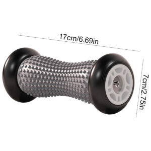 Portable foot recovery roller designed for plantar fascia massage, foot pain relief, mobility exercises and everyday recovery support