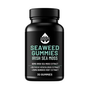 Sea moss gummies with Irish sea moss extract and burdock root for daily wellness support