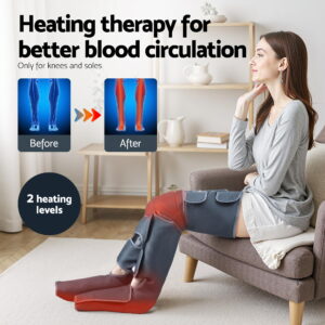 Livemor leg massager with heat for soles and knees
