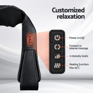 Livemor neck massager controller with heat and intensity controls