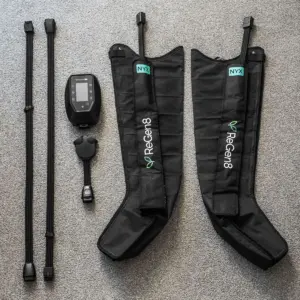 ReGen8 Nyx recovery boots, controller and hoses laid out for use