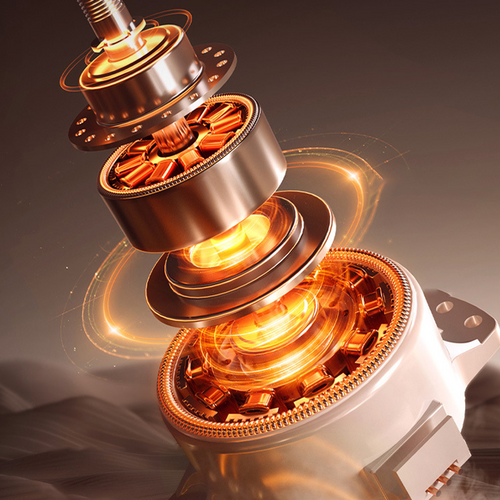24-head massage gun internal motor and mechanical component detail