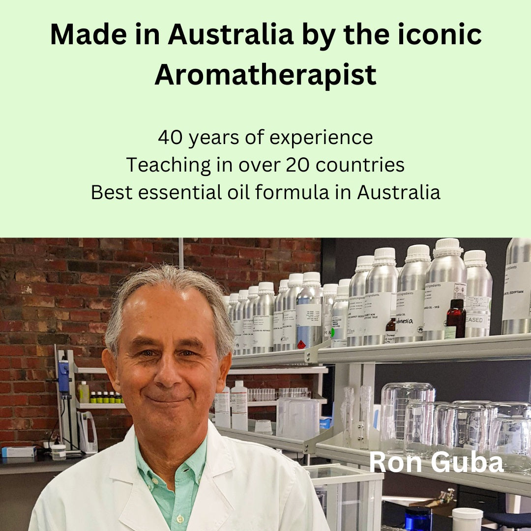 Amrita Court Australia essential oils image featuring aromatherapist Ron Guba