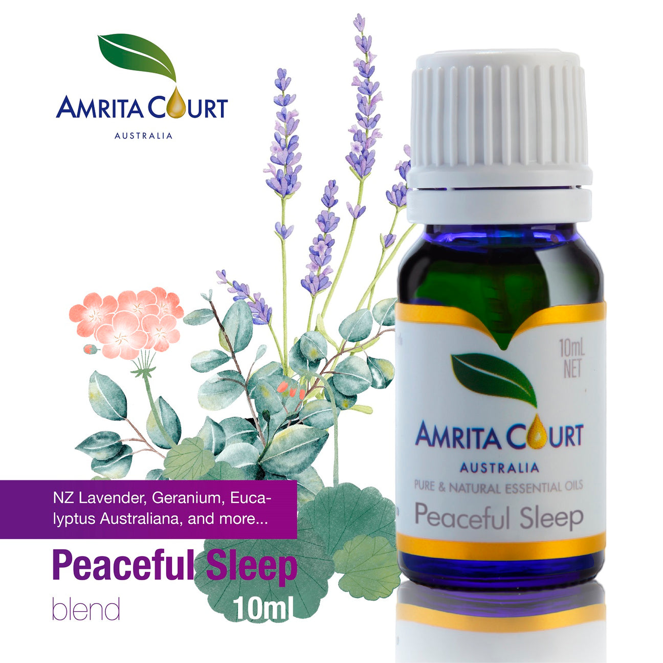 Amrita Court Peaceful Sleep Essential Oils Blend – 10mL
