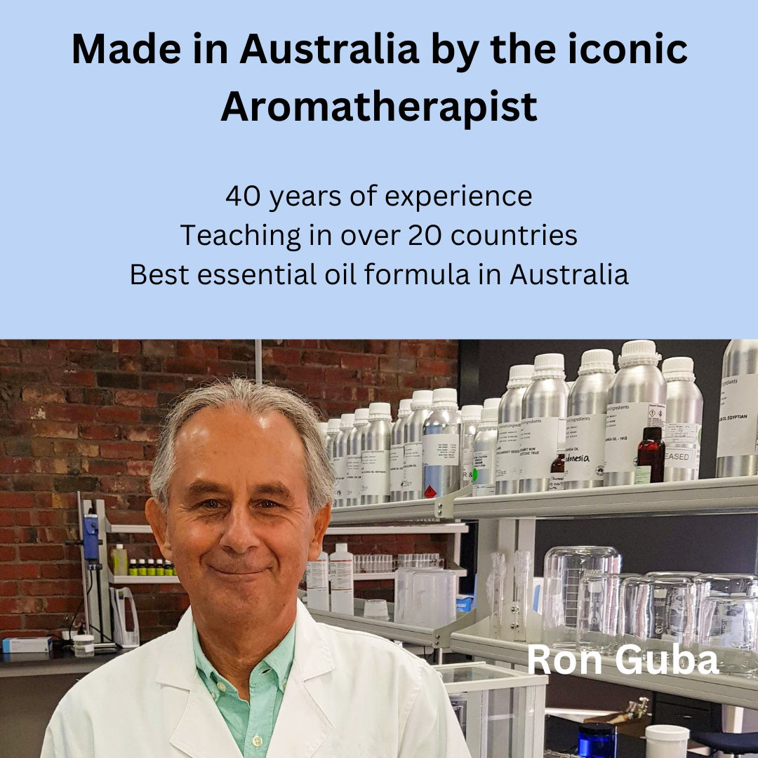 Amrita Court Australia essential oils image featuring aromatherapist Ron Guba