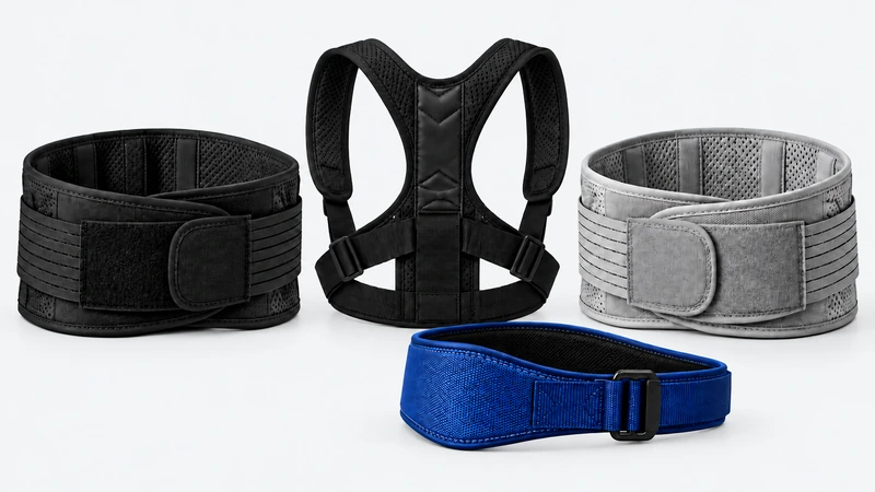 Back and core support products for posture and comfort