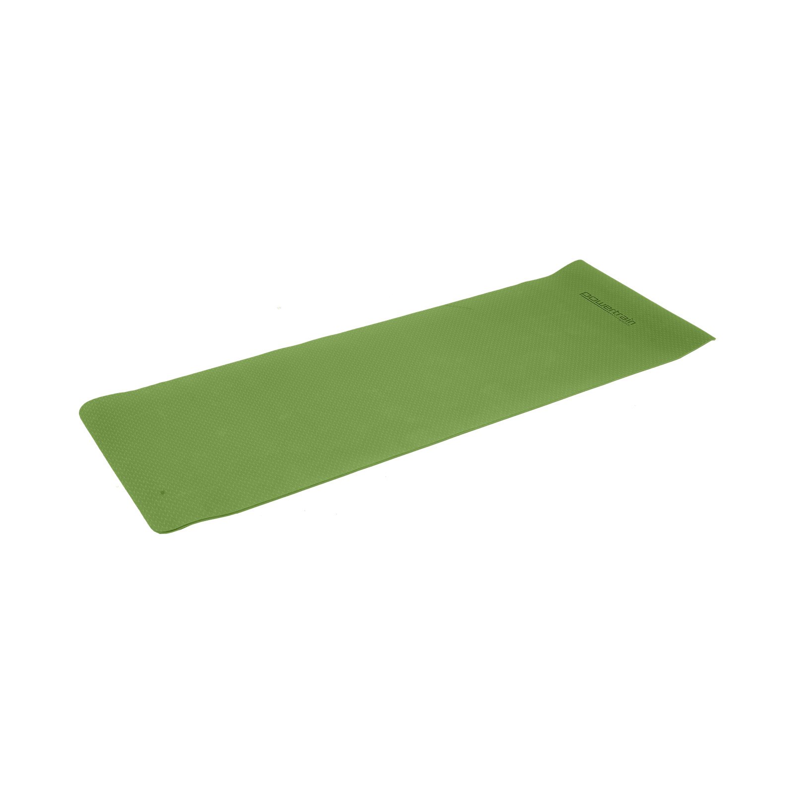 Green Powertrain 6mm non-slip TPE yoga mat with carry strap